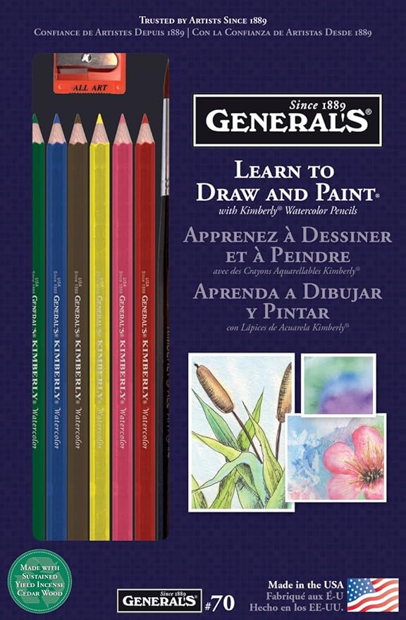 General Pencil Learn Watercolor Pencil Techniques Now Kit