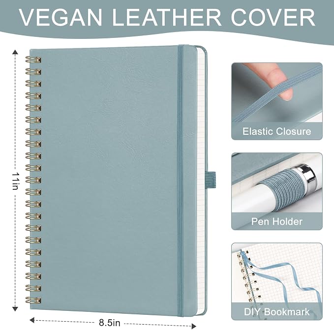 AHGXG Graph Paper Notebook, 110 Pages, A4 (8.5" x 11")