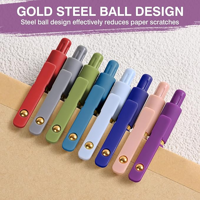 Gel Pens Colored, 8 Pack 0.5mm Fine Point Pen Color Ink, Quick Dry & No Smear, Smooth Writing Pens for Journaling, Aesthetic Office Supplies, Nurse Pens, Gifts for Women Men