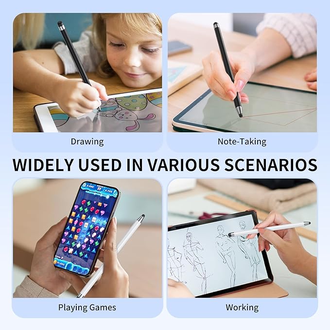 Stylus (10Pcs), Stylus Pen for Touchscreen, High Precision and Sensitivity Stylus Pen for Android Smartphone and Tablets, Compatible with Capacitive Touch Screen (Watermelon red)