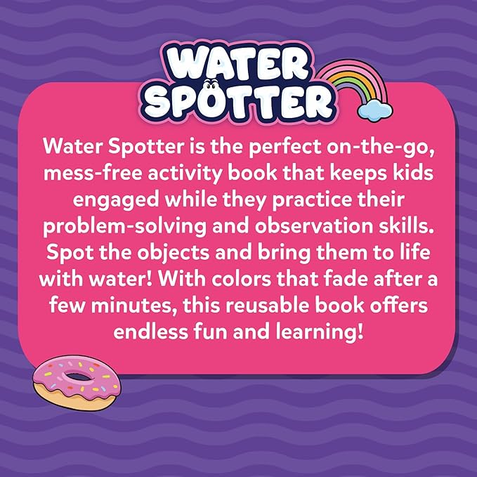 Skillmatics Reusable Search & Find Book – Water Spotter, Mess-Free, Fun Learning Activity, Unicorns & Princesses, Travel Toy, Gifts for Kids Ages 4, 5, 6, 7, 8