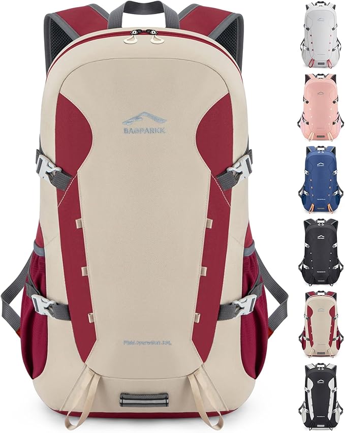 BAGPARKK Hiking Backpack,Large 35L Travel Backpacks for Men Women,Water Resistant Ultra Lightweight Foldable Packable Camping Daypack for Outdoor Sports
