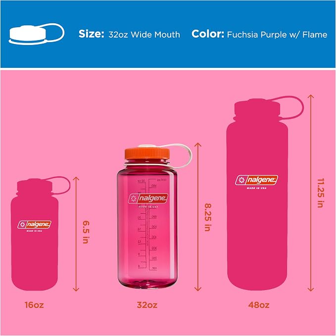 Nalgene 32 oz Wide Mouth Water Bottle