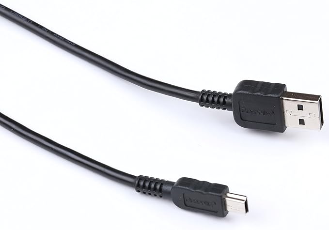 Guerrilla USB cable for TI 84 Plus, TI 84 Plus C Silver Edition, TI 89 Titanium, TI Nspire CX & CX CAS graphing calculators, Black