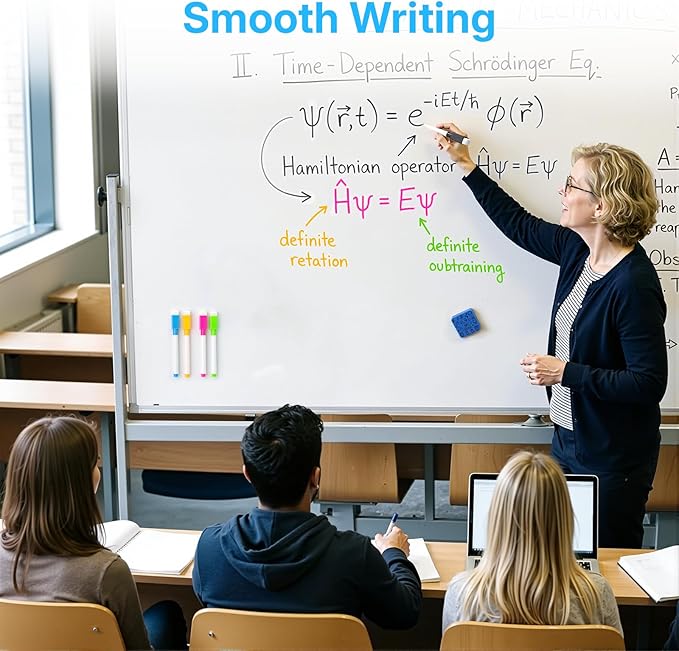 OWLKELA 20 Pcs Magnetic Dry Erase Markers with Eraser, Fine Tip Whiteboard Markers, Low Odor Dry Erase Set, 8 Color White Board Markers for Office, Home, Classroom
