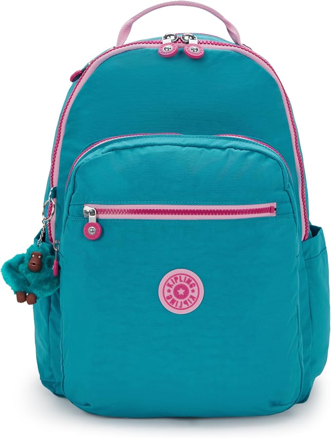Kipling Women's Seoul 15" Laptop Backpack, Durable, Roomy with Padded Shoulder Straps, Built-In Protective Sleeve