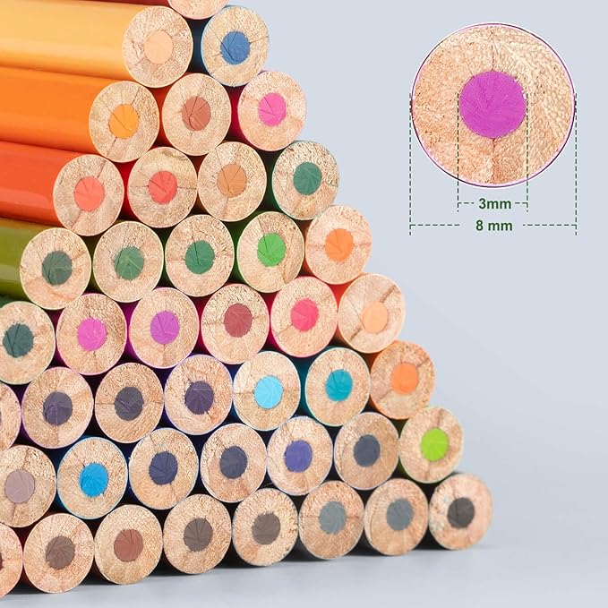 Colored Pencils for Adult Coloring Books: Color Pencil set Art Supplies Gift for Adults & Kids 72 Count