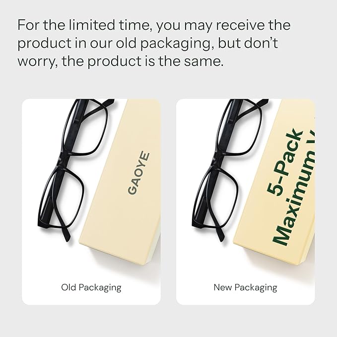 Gaoye 4.0 Professional Reading Glasses for All Day - Computer Readers with Blue Light Protection - Value Pack
