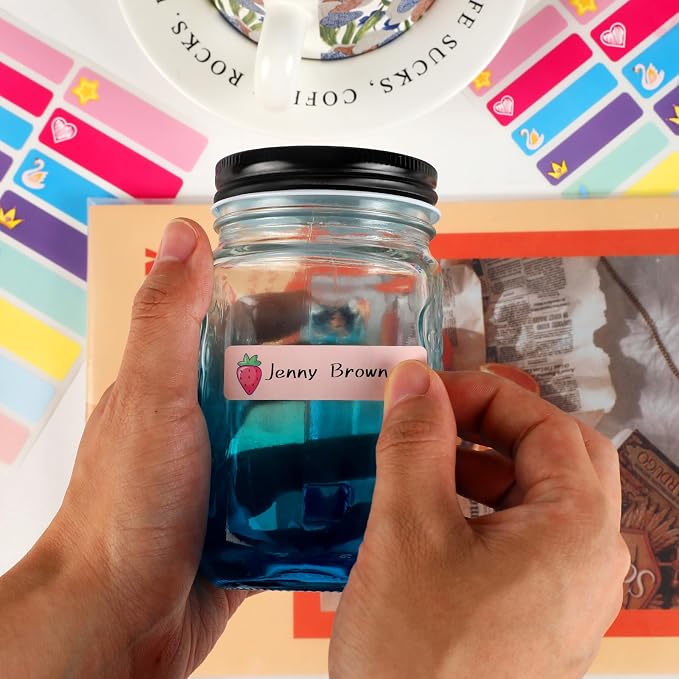Waterproof Removable Labels Name Stickers - 360Pcs Handwrite Labels for Water Bottles,Kids School Supplies,Camp Gears Daycare and Storage Bins