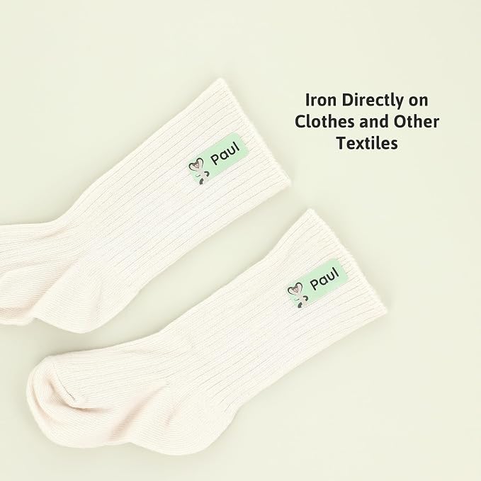 Iron-On Name Labels & Clothing Labels for Nursing Home (120) – Iron On Name Tags & Name Labels for Clothing & Clothes, School & Daycare – Waterproof - Exotic Animals