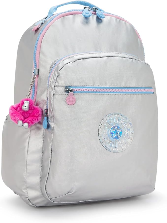 Kipling Women's Seoul 15" Laptop Backpack, Durable, Roomy with Padded Shoulder Straps, Built-In Protective Sleeve