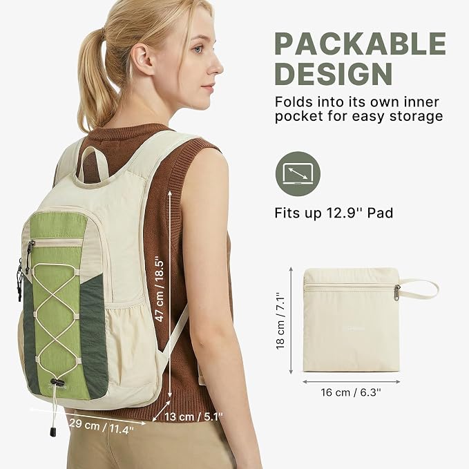 G4Free 20L Lightweight Packable Hiking Backpack for Women Men | Small Water Resistant Foldable Daypack with Phone Pocket for Travel Camping Outdoor