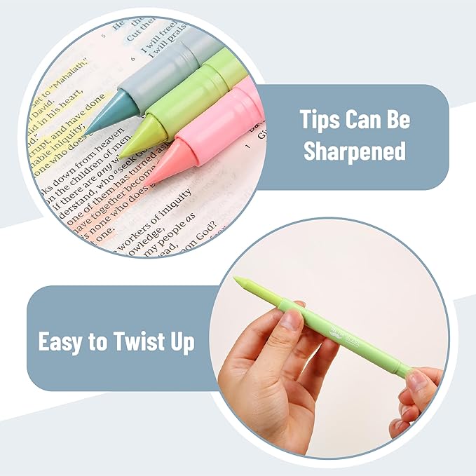 Mr. Pen- No Bleed Gel Highlighters, Candy Colors, 8 Pack, Bible Highlighters and Pens No Bleed, Bible Markers for Study, Journaling, School Supplies and Accessories
