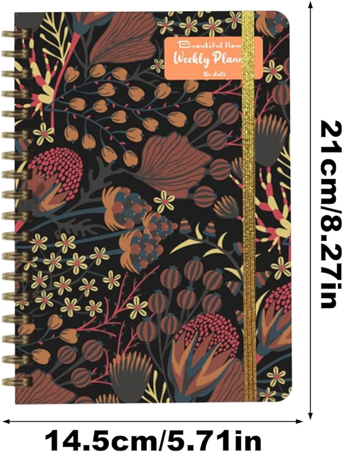 Meeting Notebook For Work, Portable Design, 1 Piece, Daily Work Planner, Portable Office Journal, Task Habit Tracker, For Study Home Exercise Travel