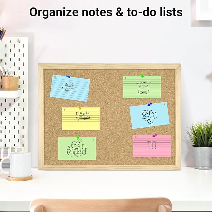 HAUTOCO 400 PCS Colored Flash Cards 3x5 with Rings, Ruled Index Cards with Waterproof Dividers, 4 Colors Study Notecards for Students, Teachers, Exam Prep, Office