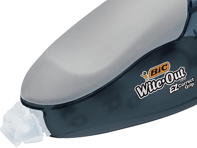 BIC Wite-Out Brand EZ Correct Grip Correction Tape, 33.5 Feet, Fast, Clean and Easy to Use Tear-Resistant Tape, 2-Count