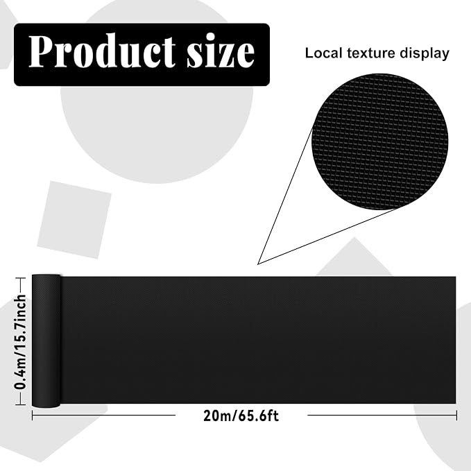Black Bulletin Board Roll Non-Woven Fabric Poster 15.7" x 65.6ft