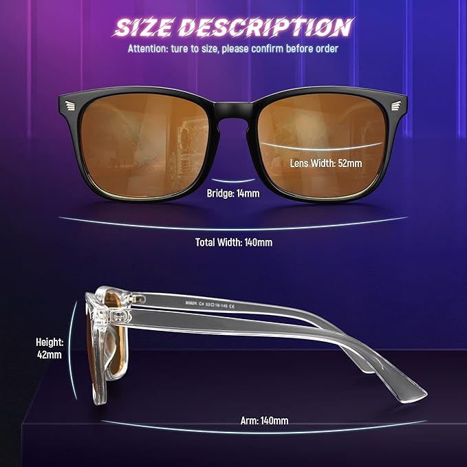 livho High Tech Blue Light Glasses - Advanced Blue Light Blocking Computer Glasses - Screen Fatigue & UV Protection