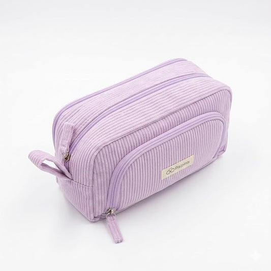 Large Pencil Case Pouch, Soft Corduroy Pen Bag with Zipper, Pencil Organizer, Cute Aesthetic School Supplies for Teen Girls Adults