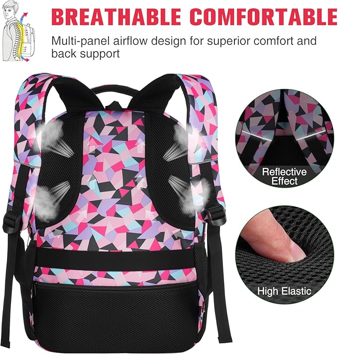 Paude Backpack for Teen Girls & Women - School & Travel Laptop Bookbag for City Trip & Office