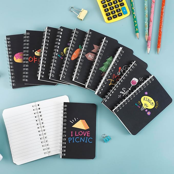 30 Pack Small Spiral Notebooks, 3x5 Inch Small Pocket Notebooks Bulk, Memo Pads with Lined Pages, Mini Spiral Notepads for Writing Drawing Home Office Travel(60 Sheets/120 Pages)