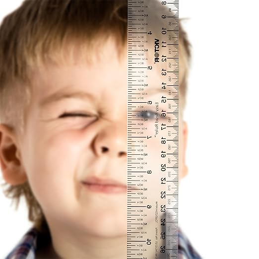 12 Inch Easy Read Ruler, Clear Flexible, Bendable, Shatterproof, Ruler