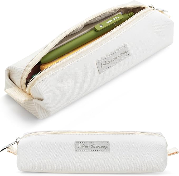 Mr. Pen- Cute Pencil Case Pouch, Multipurpose Canvas Bible Pencil Pouch, Smooth Zipper, Premium Material, Neat Stitches, Ideal for Stationery, Cosmetics, Electronics, School, Office, Travel