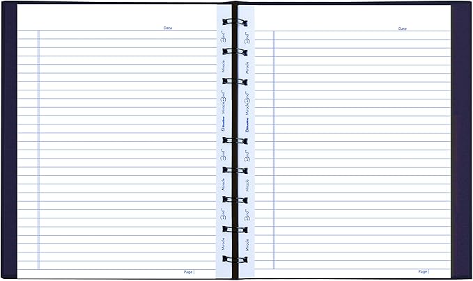 Blueline MiracleBind Notebook, 1-Subject, Medium/College Rule, Purple Cover, (75) 9.25 x 7.25 Sheets