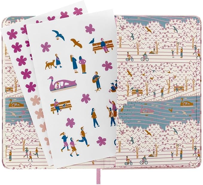 Moleskine Limited Edition Sakura Notebook, Hard Cover, Pocket (3.5" x 5.5"), Ruled/Lined, Couple, 192 Pages