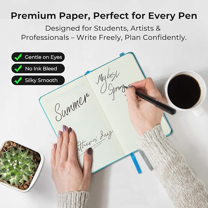 Weekly Monthly 2025-2026 Planner (July 25-Dec 26),6.5"x3.75",18 Months Agenda Plan with Month Tabs & Pocket,Expenses/Note Pages, Academic Calendar with Vegan Leather Cover,Light Blue