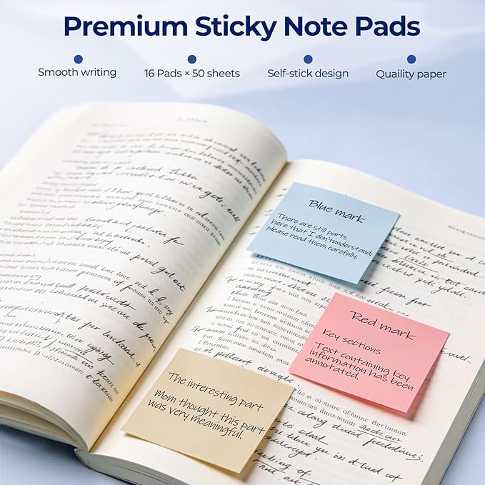 Nicpro Cute Spiral Notebook Stationary Set For Women, Bible Journal Set, 3PCS A5 Spiral Notebook, 5 Gel Pens, 5 Refills, 800 Sticky Notes, Gift Box, Aesthetic Gift Set for Study Office School Supplies