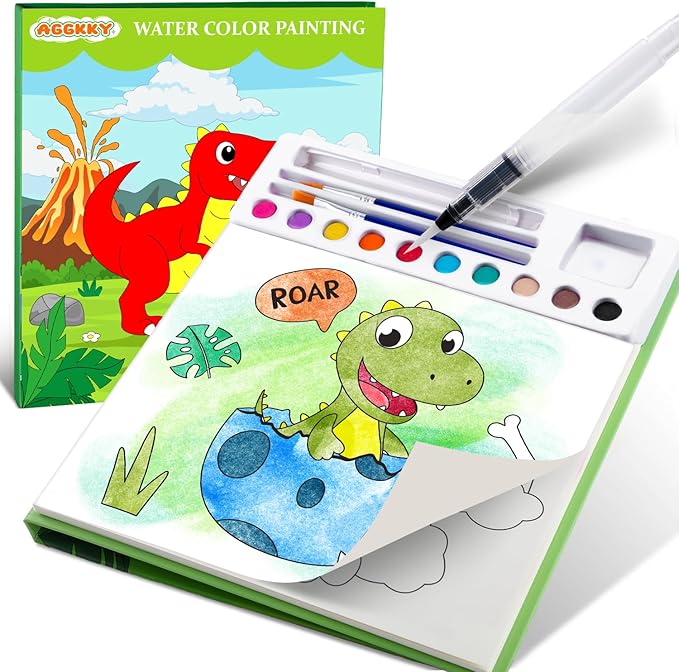 AGGKKY Paint with Water Coloring Books for Kids Toddlers Mess Free Watercolor Painting Sets Arts and Crafts for Kids 3+ Travel Activities Birthday Stocking Stuffers Toy Gift