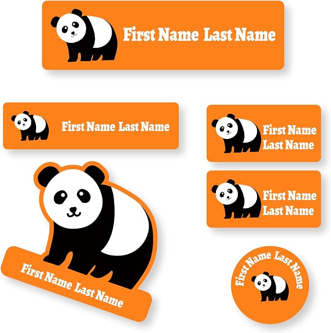 Personalized Daycare Name Labels for Kids (71 Labels) - Custom Durable Waterproof Name Stickers for Clothing Tags, Water Bottles, Lunch Boxes, and School Supplies - Dishwasher, Washer