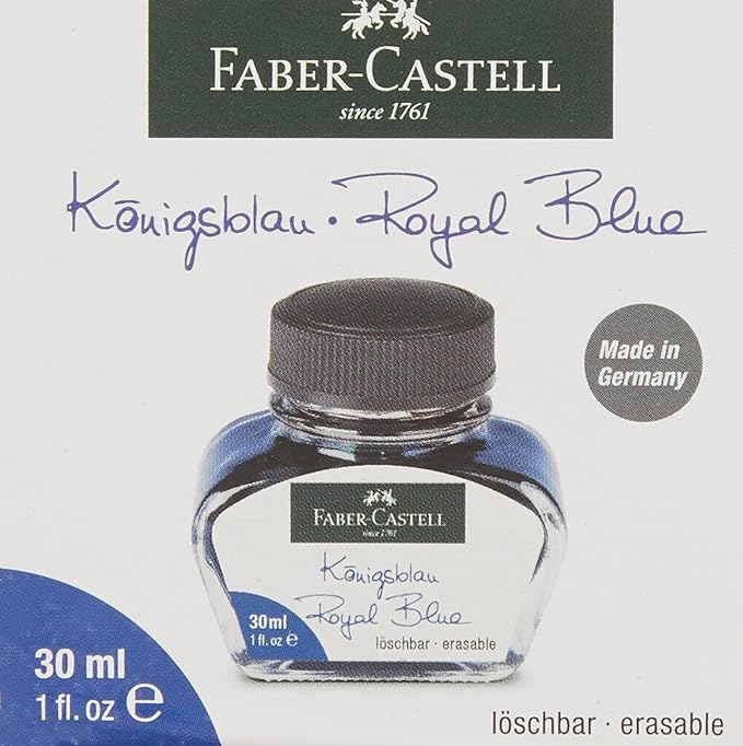 Faber-Castell 149839 Ink Bottle Washable 30 ml Royal Blue