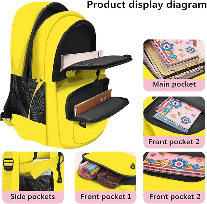 Casual Lightweight Backpacks for Boys & Girls, School Bookbags, 15 "Laptop Backpack, Travel Bag (202-slv)