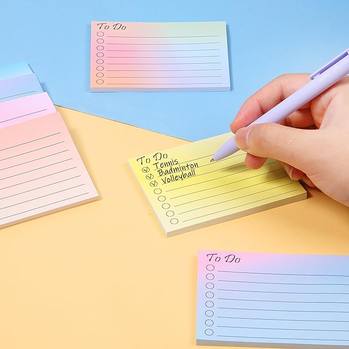 Mr. Pen- to Do List Sticky Notes, 3"x4", 18 Pads, 900 Sheets, Lined Checklist Sticky Pads with Smooth Writing, Easy Peel-Off, Thick Paper for Planning, Office, School & Daily Tasks