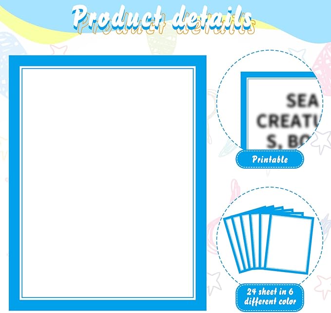 PerKoop 36 Sheets Science Fair Board Poster Boards Supplies 24 Self Adhesive Presentation Subtitles 4 Science Fair Project Titles 8 Personalized Letter Sticker for Classroom(Blue)