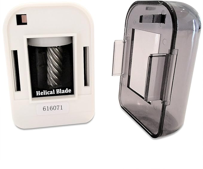 OfficeGoods Mini-Pro Electric Pencil Sharpener - Cordless Portable Sharpener - Battery Operated - Compact & Powerful for Home, Office & School - White