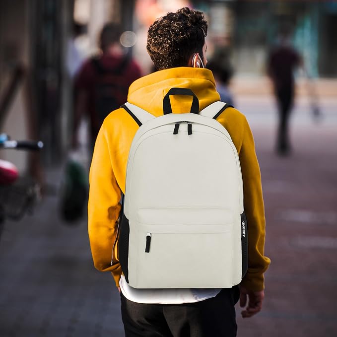 ZUBOND Unisex Backpack for School & Travel - Lightweight Laptop Backpack Fits 15.6 Inch Notebook, Water Bottle Pocket - Ideal for Teens, College Students, Adults