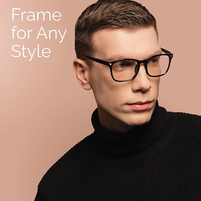 CCVOO 2.0 Reading Glasses for Men, Eyeglasses, Blue Light Readers, Computer Eyeglasses, Cheaters