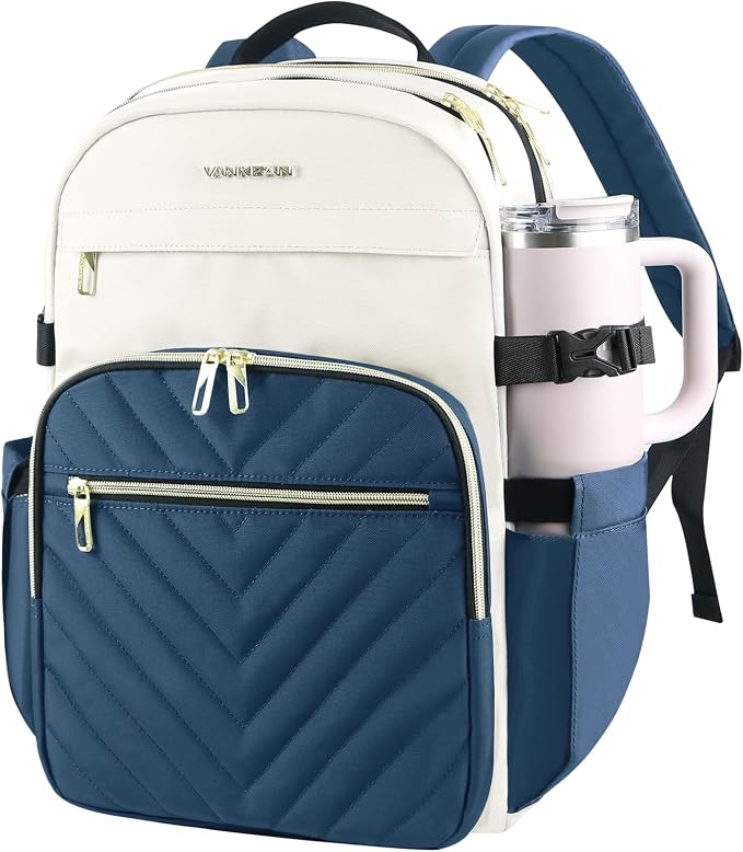 VANKEAN 15.6 Inch Laptop Backpack for Women Large Capacity | Waterproof Backpacks Stylish Travel Bags Casual Daypacks for College, Business