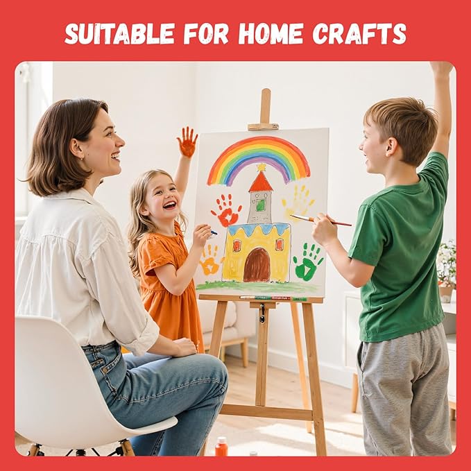 Simetufy 12 Pack 16x20 Inch Flat Canvas Panels Large Painting Canvas Boards - 8 Oz Triple Primed 100% Cotton Acid Free White Blank for Acrylic, Oil Paints