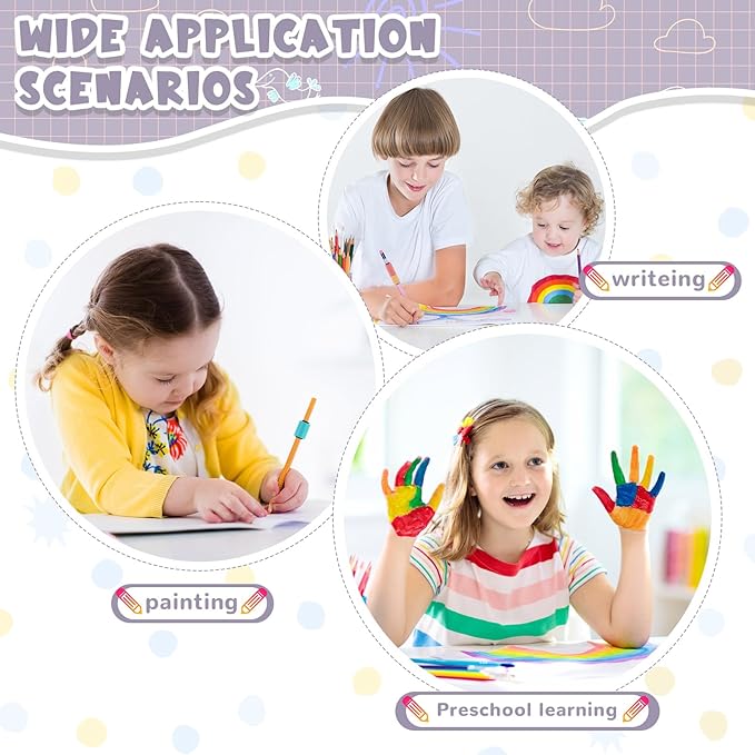 20 Pcs Pencil Weights Handwriting Aid 0.7/0.5/0.35/0.2 oz Adjustable Weights for Kid, or Special Need Improve Penmanship for Autism, Quivers, or Fine Motor Skill Disability(Warm Color)