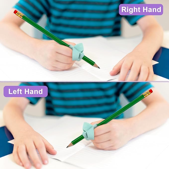 Ptwola 10 Pcs Grips for Pencil for Kids Handwriting Pencil Writing Aid Grip Posture Correction Tool learning to Write Pencil Grippers Holder for Preschooler Training Pen Special Education Classroom