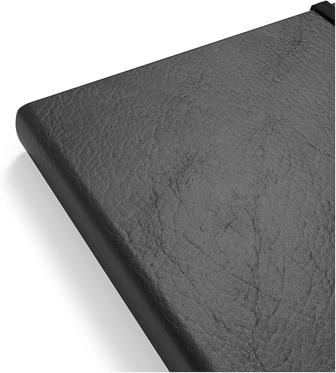 STAPLES Medium Flexible Cover Ruled Journal, Black – Softcover Writing Notebook