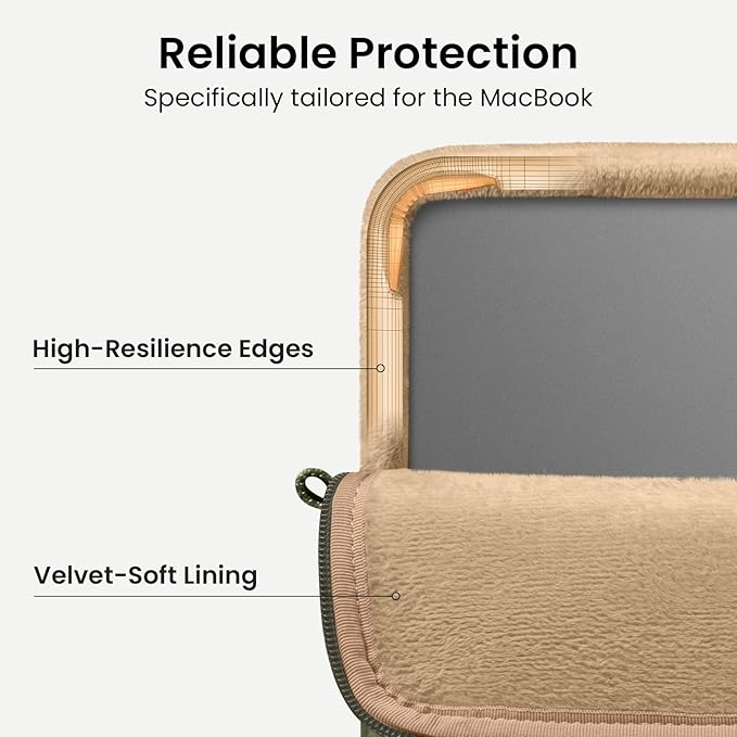 tomtoc 360 Protective Puffy Laptop Sleeve for 15-inch MacBook Air M5/A3448 (2026), M4/A3241 2025, M3/A3114, M2/A2941, 15" Surface Laptop 7th(Copilot+ PC)/6/5/4/3, Quilted Puffer Soft Computer Case Bag