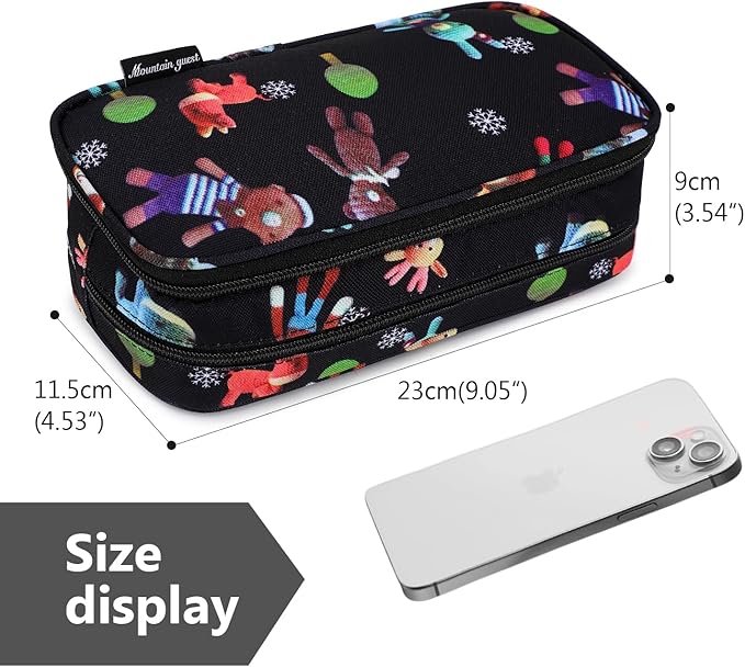 Mountain guest Pencil Cases for kids, Large Capacity Pencil Pouch, Office College School Marker Organizer Case pen for Men Women Adult Teens