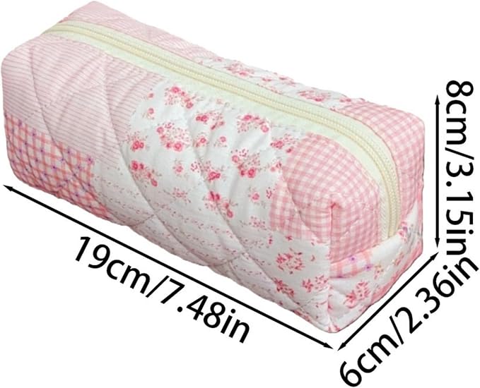 Pencil Case, Pencil Pouch for Women, Pencil Case Small, Pencil Pouch Aesthetic (Trend floral pink)