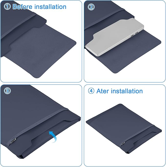 HoYiXi 15-15.6" Laptop Sleeve-Compatible with MacBook Pro 16/15.4'' MacBook Pro 15, Mac Air 15 - Waterproof Soft 15 16 inch pc case for H P, Dell, Acer, Asus,15 inch Laptop case,Blue