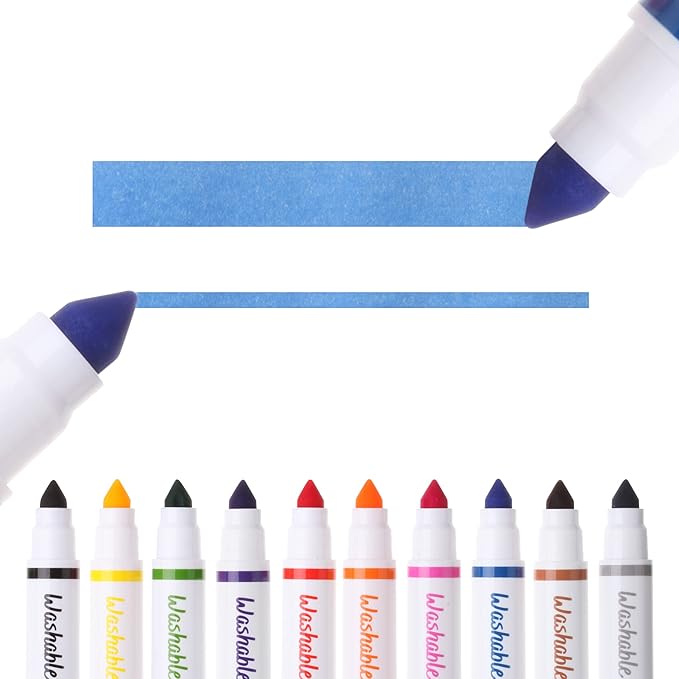 Mr. Pen- Washable Markers, 10 Pack, Assorted Colors, Broad Line, Kids Washable Markers Washable Markers for Kids markers, Fine Tip Markers, Color Markers, Washable Marker Sets, Kid Markers
